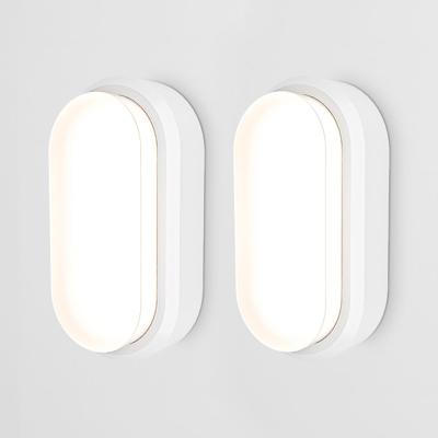 Set van 2 C-Series - LED Plafondlamp wit ovaal - Wandlamp - Scheepslamp - IP54 - 12W - 1160lm - 4000K neutraal wit - voor binnen en buiten