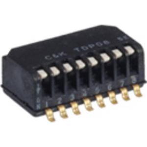 C & K Switches DIP-schakelaar Aantal polen 6 1 stuk(s) Tape