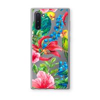 Papegaaien: Samsung Galaxy Note 10 Transparant Hoesje