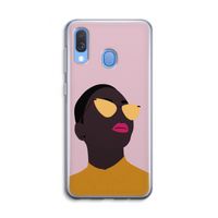 Yellow glasses: Samsung Galaxy A40 Transparant Hoesje
