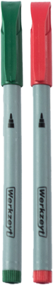 Werkzeyt permanente marker 1.6mm rood+groen - zyt24521