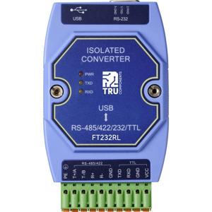 TRU COMPONENTS TC-12626056 TC-E810-U15 Serial converter USB, RS-422, RS-485, D-SUB9 3.3 V, 5 V 1 stuk(s)