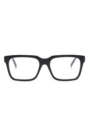 Givenchy Eyewear lunettes de vue carrées à logo gravé - Noir