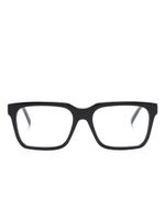 Givenchy Eyewear lunettes de vue carrées à logo gravé - Noir