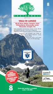 Wandelkaart 08 Valli di Lanzo | Fraternali Editore