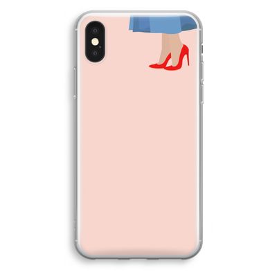 High heels: iPhone XS Transparant Hoesje