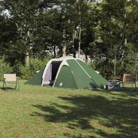 VidaXL Tunnel tent met dak met opslag groen 510 x 240 x 156 cm taft
