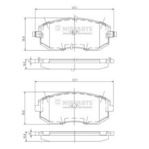 Nipparts Remblokset J3607015