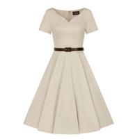 Hearts & Roses Odette Swing Dress Cream-L