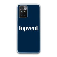 Topvent Navy: Xiaomi Redmi 10 Transparant Hoesje