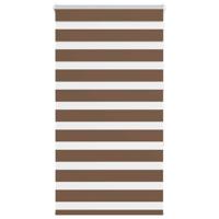 VidaXL Zebra rolgordijn 70x150 cm stofbreedte 65,9 cm polyester bruin