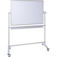 Dahle Mobiel whiteboard BASIC (b x h) 1500 mm x 1000 mm Wit Gelakt Draaibaar, Aan beide zijden te gebruiken, Incl. opbergbakje, Incl. wielen