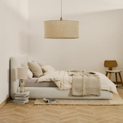 Kave Home Bed 'Martina' Chenille, 180 x 200cm