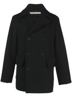 Meta Campania Collective manteau à boutonnière croisée - Noir