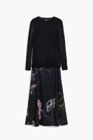 2-in-1 jurk met strepen - BLACK - M