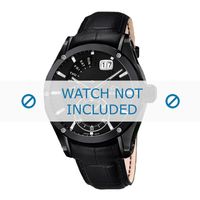 Horlogeband Jaguar J681-A Leder Zwart 22mm - thumbnail