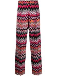 Missoni pantalon droit à motif zig-zag - Noir