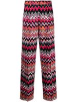 Missoni pantalon droit à motif zig-zag - Noir
