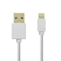 Grab ‘n Go Lightning naar USB-A kabel 2m (non MFi) - Wit - thumbnail