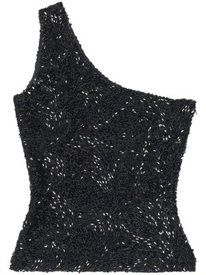 Balenciaga Asymmetrische top - Zwart