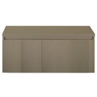 Frozen 3D Badmeubelset 100 cm - Greeplijst in Kleur - Inclusief Wastafelbovenblad Olive