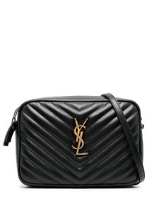 Saint Laurent sac à bandoulière Lou à design matelassé - Noir