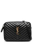 Saint Laurent sac à bandoulière Lou à design matelassé - Noir - thumbnail