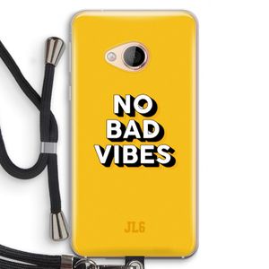 No Bad Vibes: HTC U Play Transparant Hoesje met koord