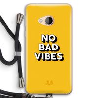 No Bad Vibes: HTC U Play Transparant Hoesje met koord