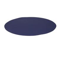 Wicotex Placemats Uni - donker blauw - rond 38 cm - anti slip laag - Teflon coating toplaag