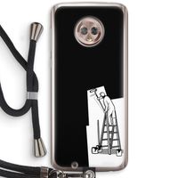 Musketon Painter: Motorola Moto G6 Transparant Hoesje met koord