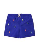 Ralph Lauren Kids short à logo brodé - Bleu - thumbnail