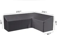 AeroCover hoeksethoes hoge rug 270x210x85x65/90cm AeroCover hoeksethoes hoge rug 270x210x85x65/90cm
