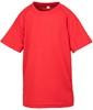 Spiro RT287J Junior Performance Aircool Tee - Red - XS (3-4)