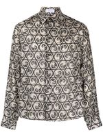 Off-White Zijden overhemd - Beige - thumbnail