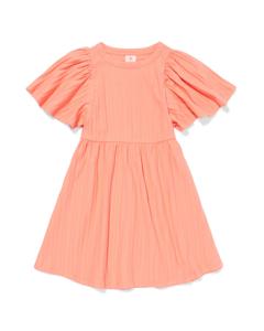 HEMA Kinderjurk Ribbel Perzik (perzik)
