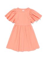 HEMA Kinderjurk Ribbel Perzik (perzik)
