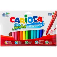 Carioca Jumbo viltstiften afwasbaar set van 18