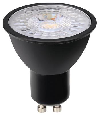 LED spot GU10 230V 5-50W 60gr zwart 2700K dimbaar - LED0640