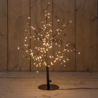 Lichtboom - zwart?- metaal?- 60 cm - 240 led lichtjes - flash - klassiek warm - verlichte kerstboom
