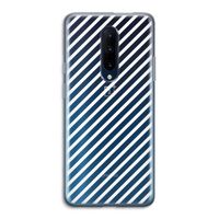 Strepen zwart-wit: OnePlus 7 Pro Transparant Hoesje