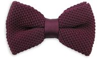 Sir Redman SRBOWTIE24084 Gebreide Strik - Aubergine