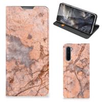 OnePlus Nord | Standcase | Marmer Oranje
