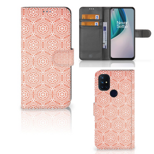 OnePlus Nord N10 Telefoon Hoesje Pattern Orange