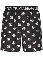 Dolce & Gabbana short de bain à logo DG - Noir - thumbnail