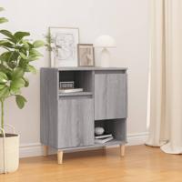 Dressoir 60x35x70 cm bewerkt hout grijs sonoma eikenkleurig