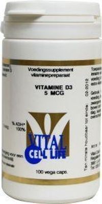 Vital Cell Life Vitamine D3 5mcg (100 caps)