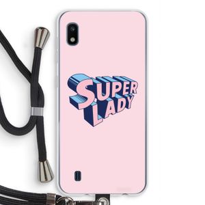 Superlady: Samsung Galaxy A10 Transparant Hoesje met koord
