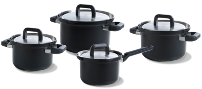 BK Pannenset Flow Cool - Zwart - RVS - 4 Delig