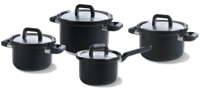 BK Pannenset Flow Cool - Zwart - RVS - 4 Delig